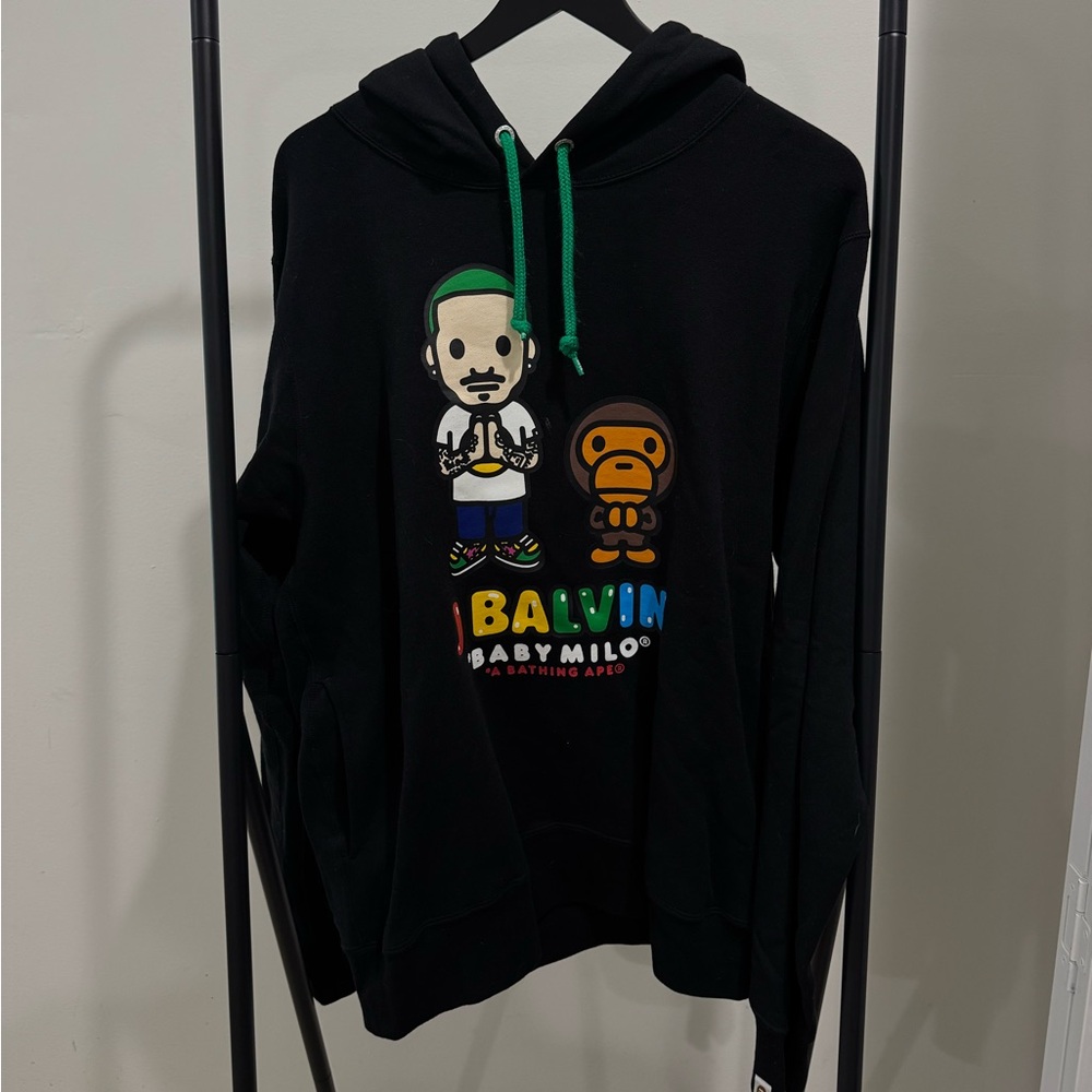 Black Graphic Hoodie by BAPE